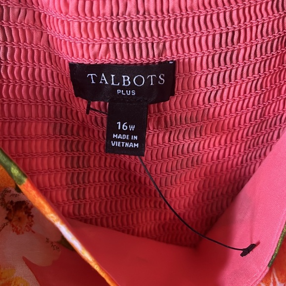 Talbots tiered maxi dress with lemons and oranges - Picture 4 of 4